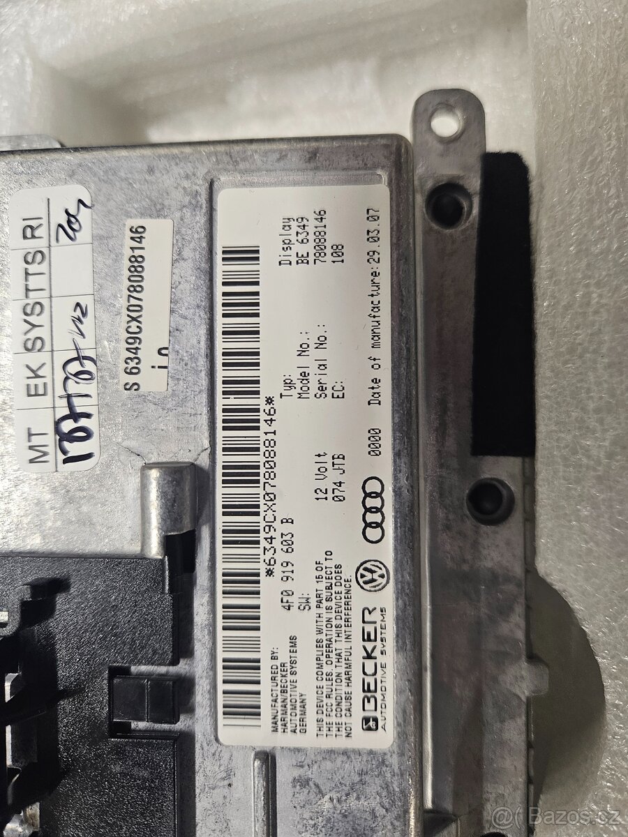 MMI Displej Audi A6 C6 4F 2005-2008 - Barevný