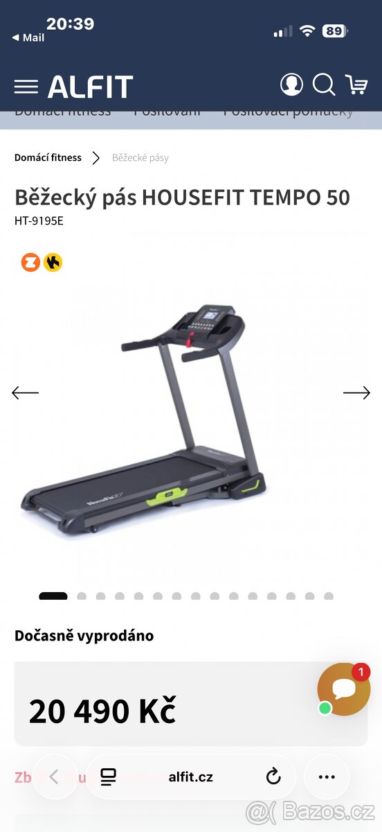 Běžecký pás HOUSEFIT TEMPO 50