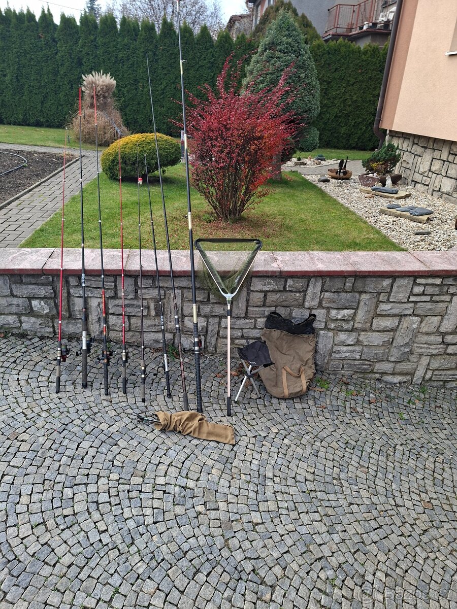 Rybářské vybavení,pruty