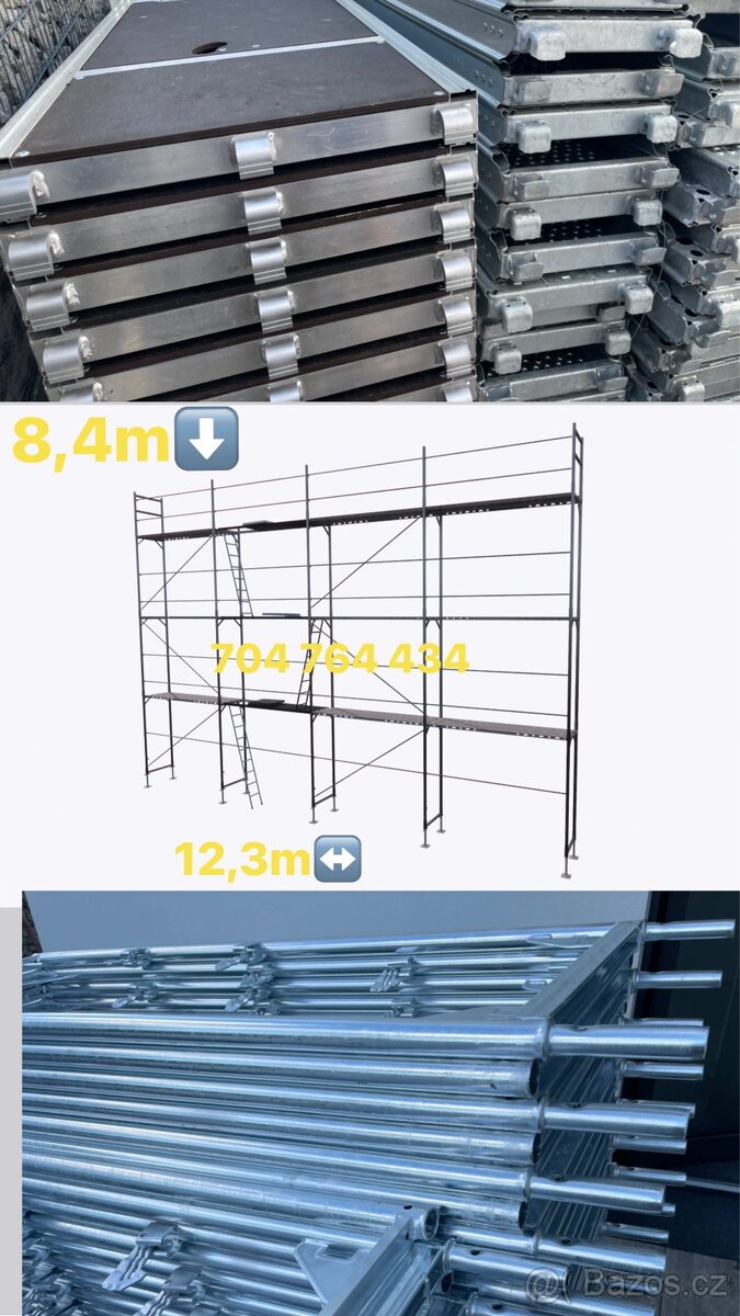 Lešení // Typ Baumann// 104m2 pri prac. Výšce 8,4m