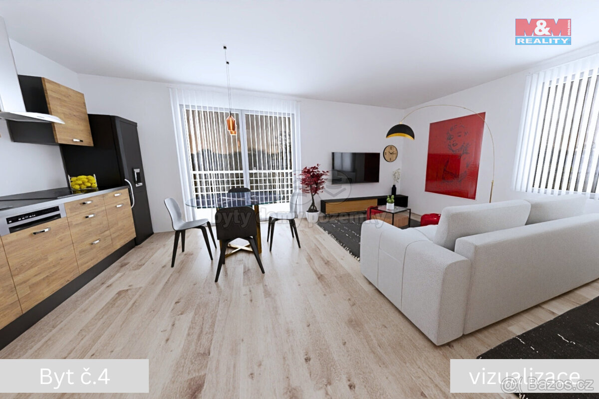 Prodej bytu 2+kk, 55.4 m², Žleby