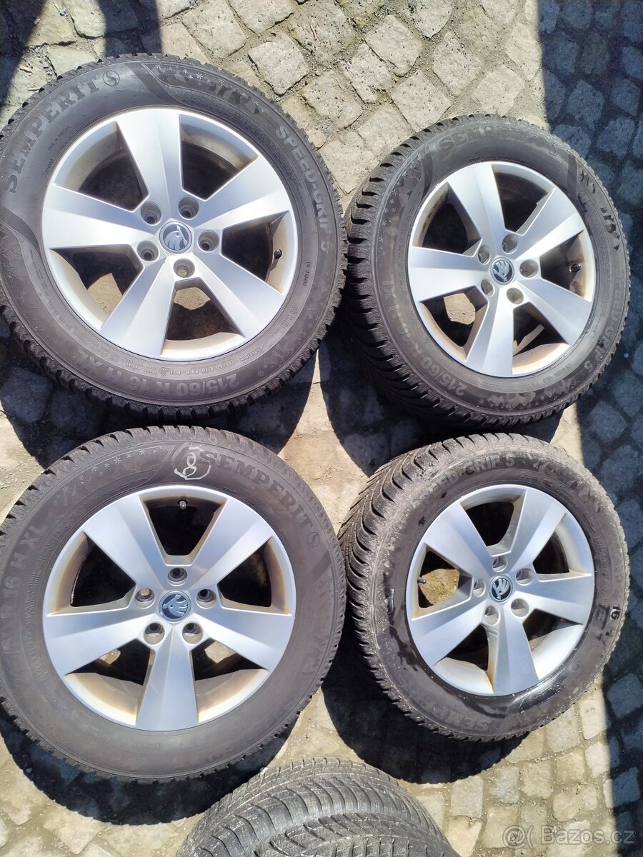 al. disky 5x112 R16 original SKODA SUPERB