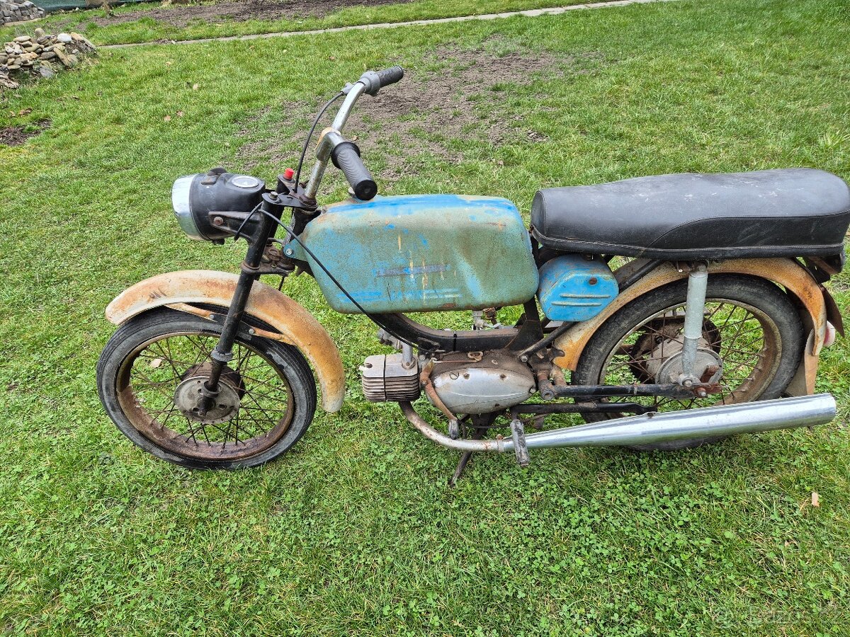 Jawa 23 Mustang bez TP, modrý 3.