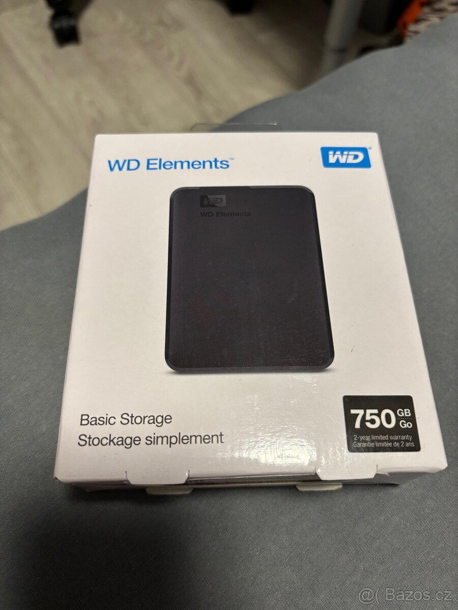 Externí Pevný Disk WD Elements 750 GB