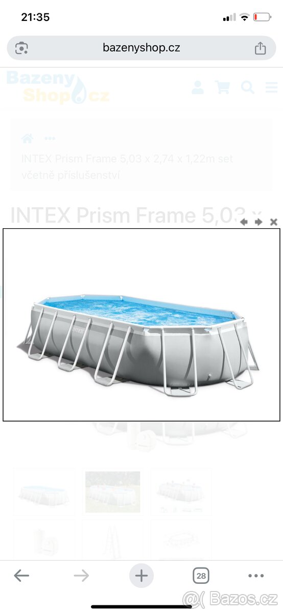 Nadzemni bazen intex
