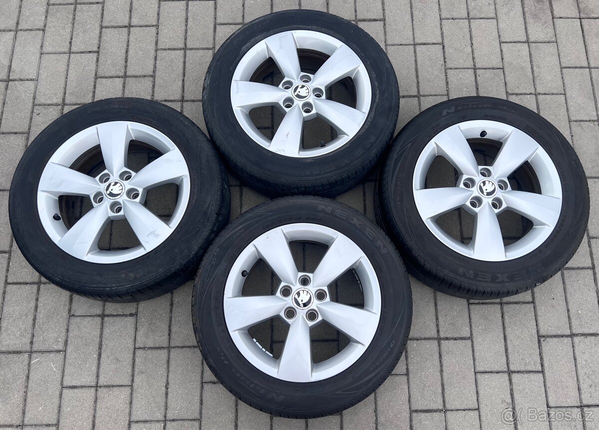 Rapid, Fabia - 15" Carme + letní 185/60 R15 Nexen