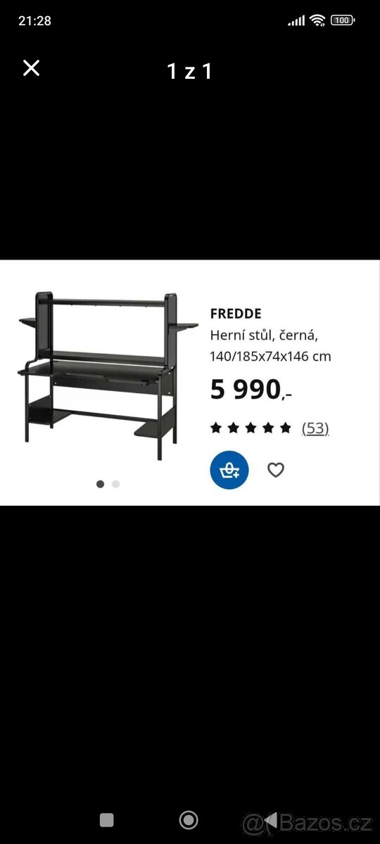 Psací, herní stůl IKEA