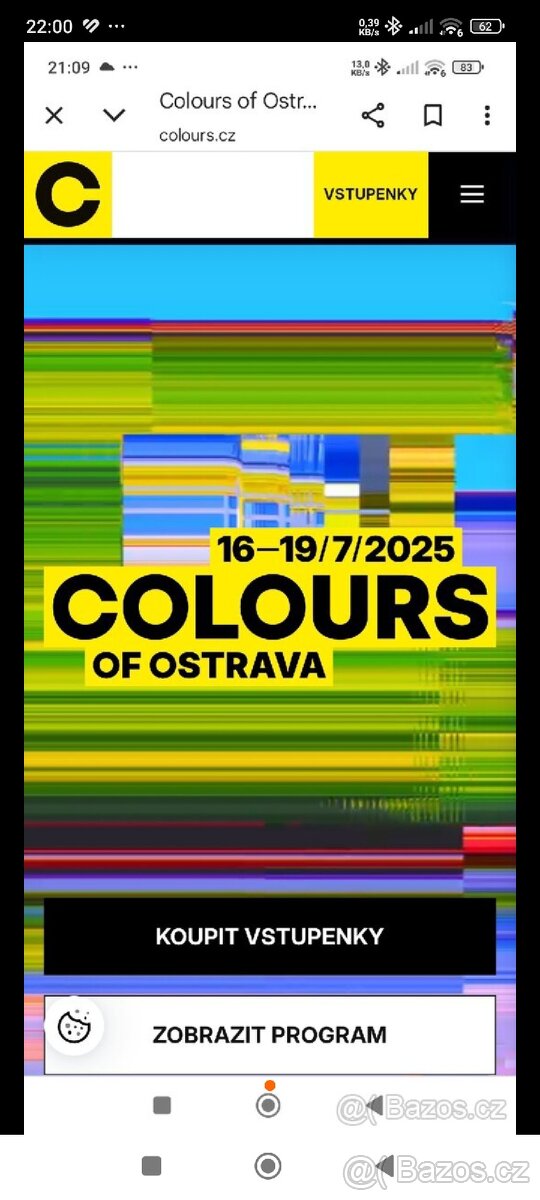 Vstupenky na Colours
