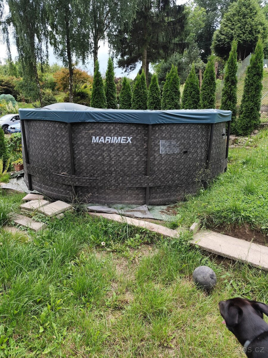 Bazén 3,66/1,45m,plus schudky