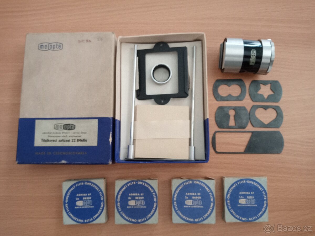 Kamera 8mm Admira 8f - příslušenství