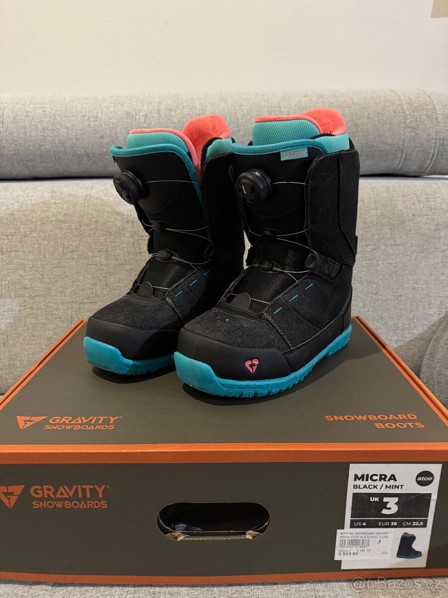 Snowboardové boty vel. 36