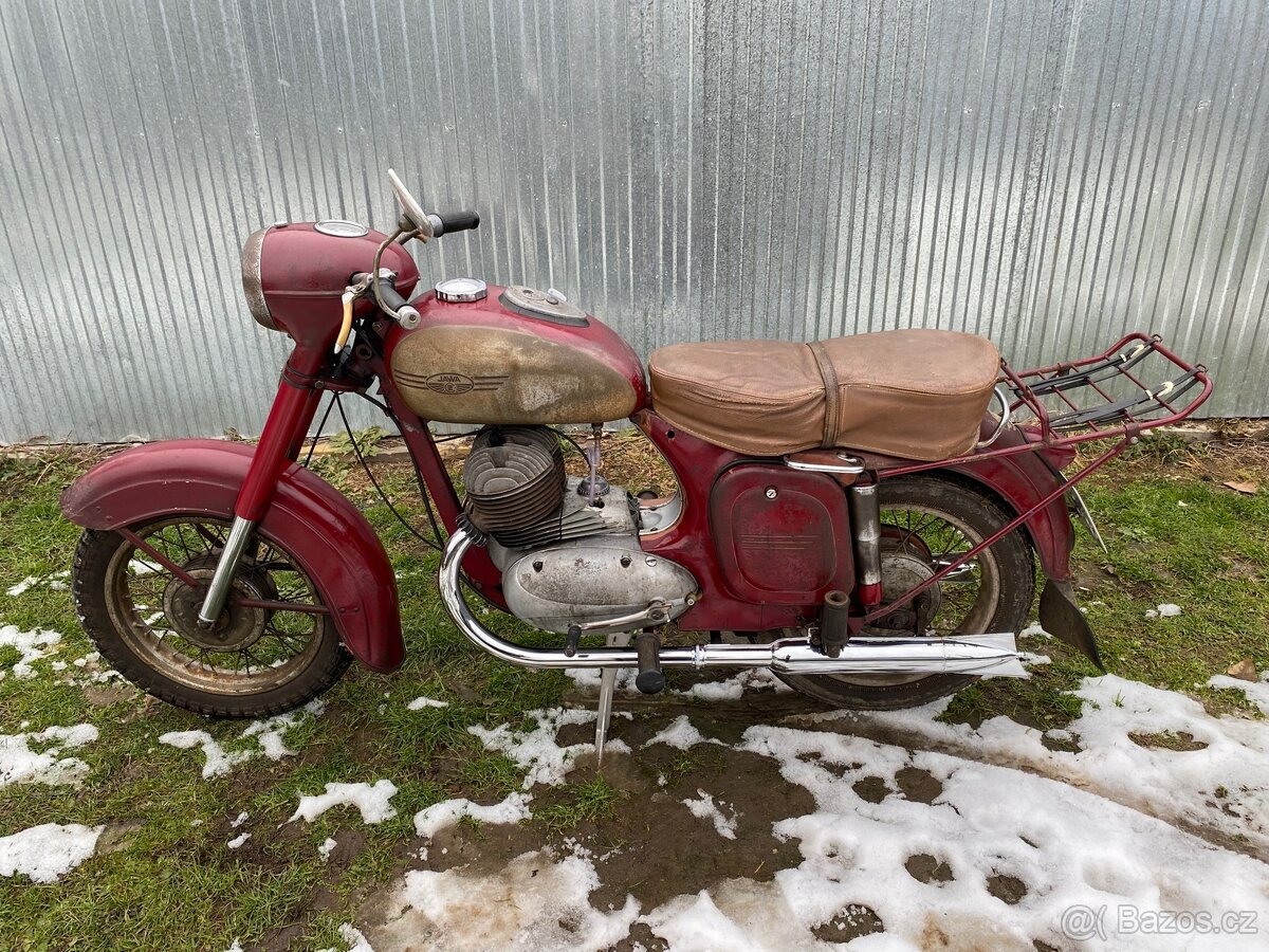 Jawa 350 / 354 kývačka, původní stav, patinovka, po STK