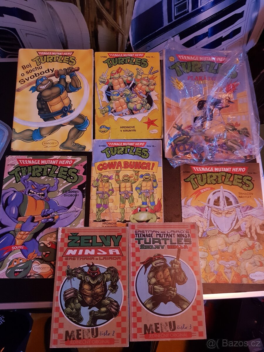 Komiksy semic slovart Saudek želvy ninja Čtyřlistek a další