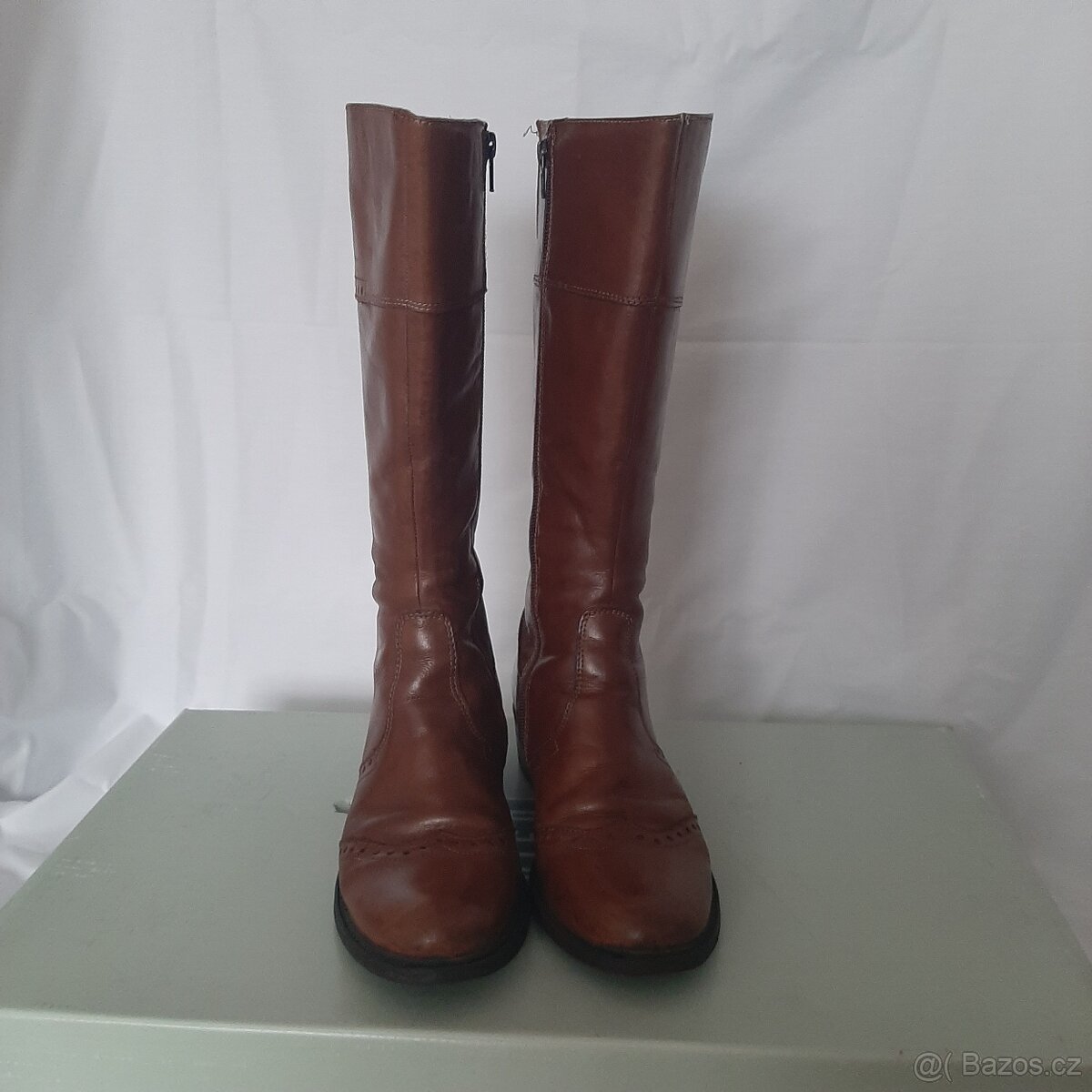 Prodám kožené kozačky vel.36