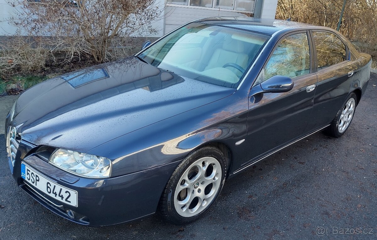 169.000km, Alfa Romeo 166 2,4JTDm 20V, Bez koroze-Servis 50k