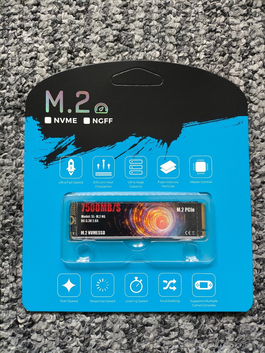 SSD M.2 Blesková rychlost PCIe 4.0 NVME - 2TB - nová