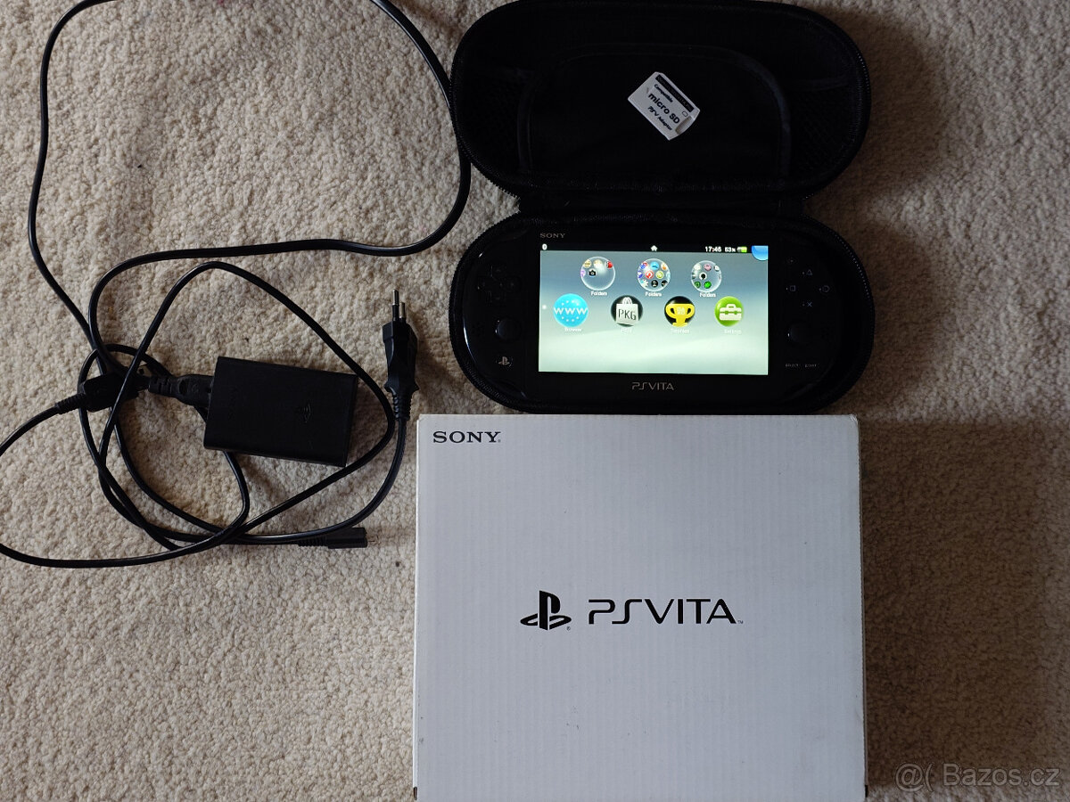 Sony Playstation Vita + 16GB ps vita card + pouzdro