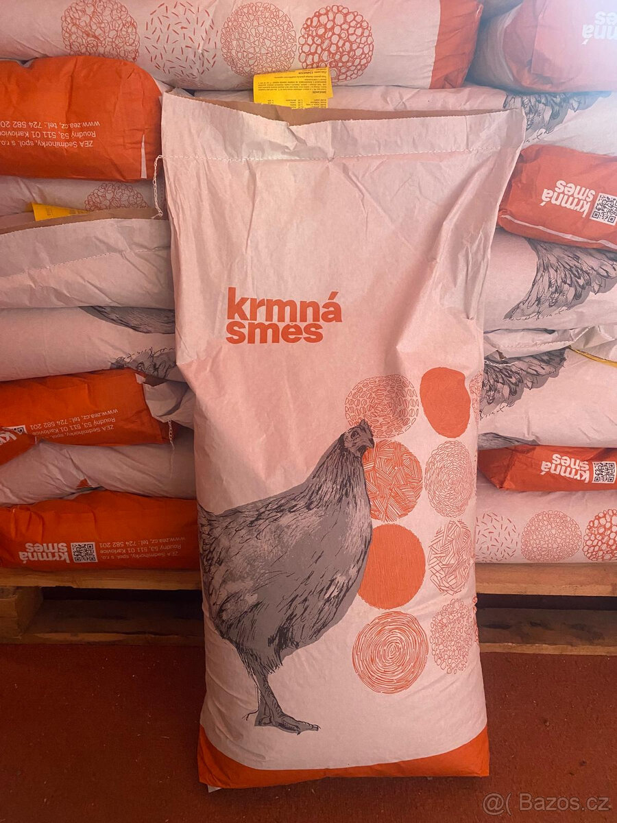 Krmná směs pro nosnice - bez chem. konzervantů, barviv, GMO