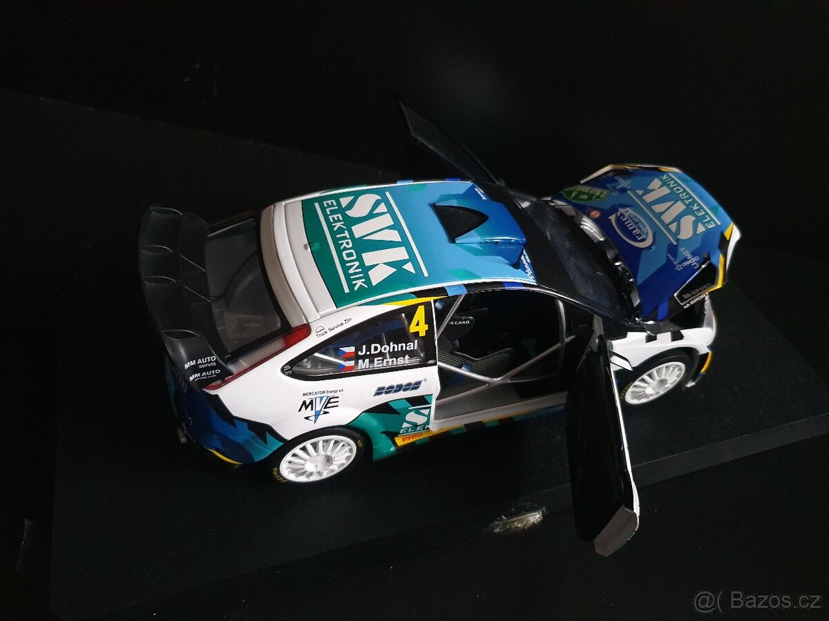 Ford Focus 1:18 Jan Dohnal rarita rally original Sun Star
