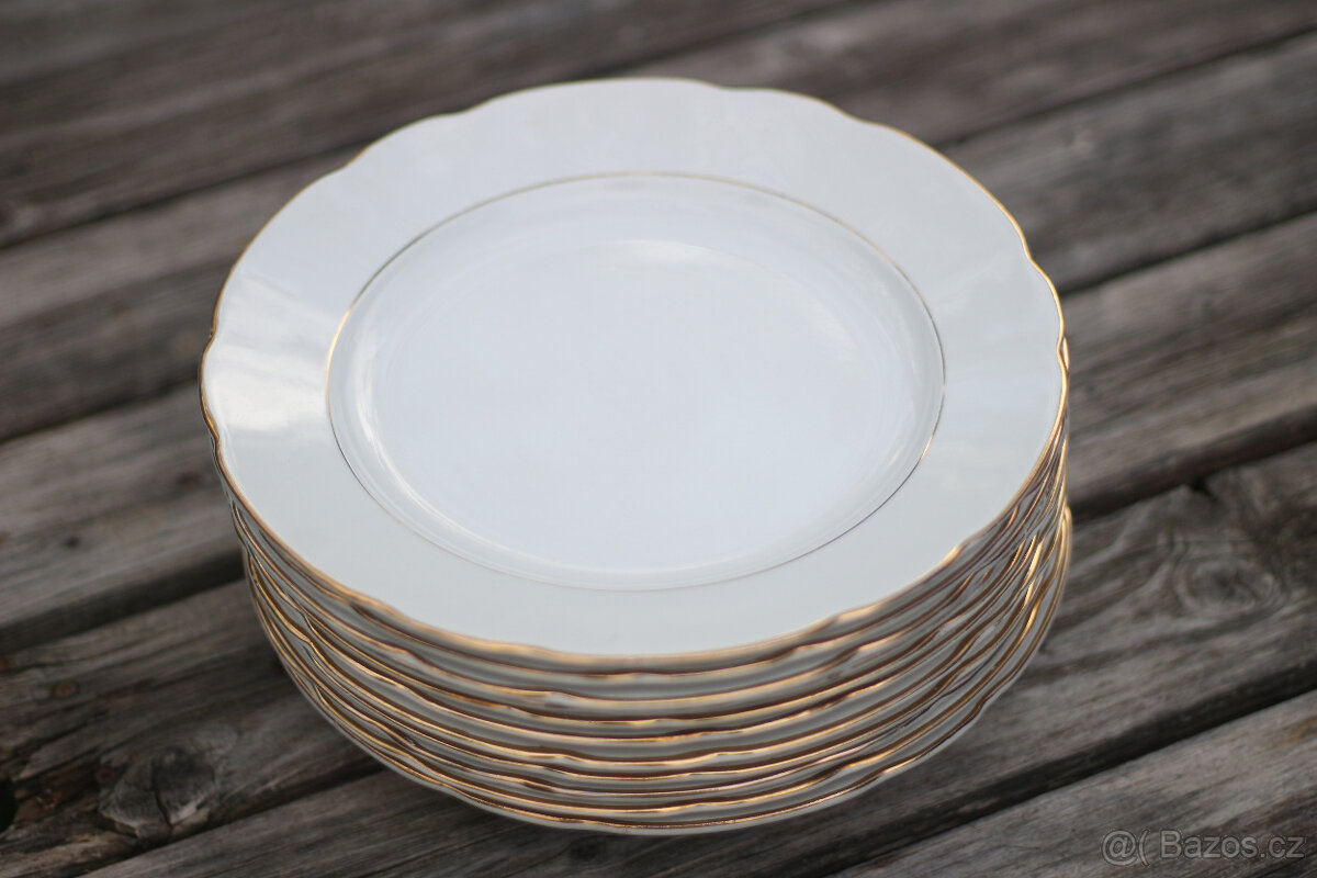 Porcelán. talíře Societa Ceramica Italiana Laveno
