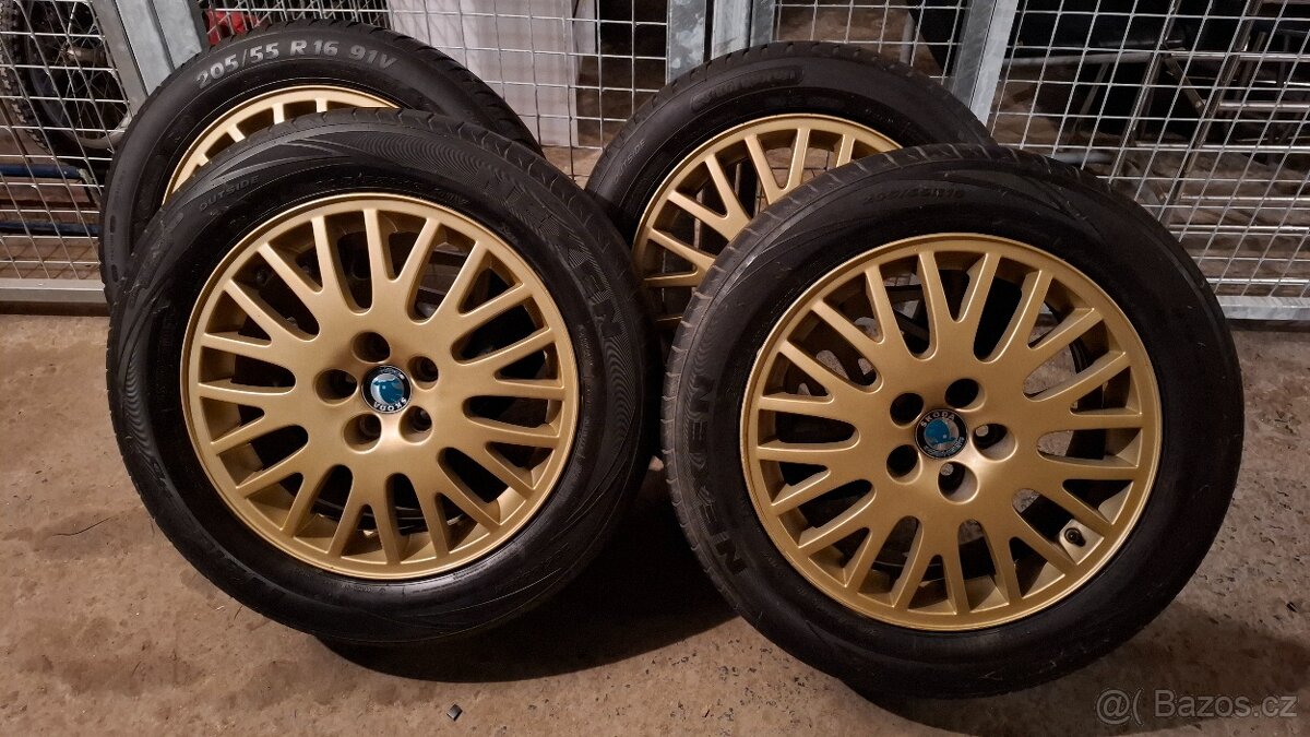 Zlatá ALU kola R16 Škoda Octavia 1 Style 5x100 + Pneu