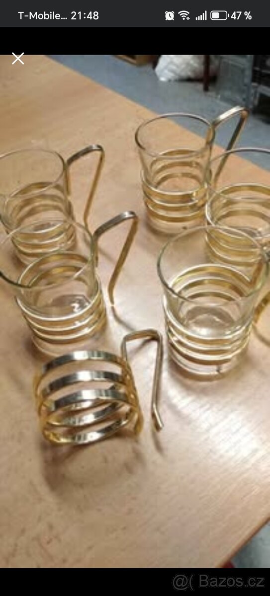 Retro skleničky na kávu