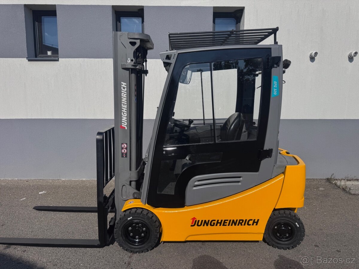 Vysokozdvižný vozík Jungheinrich 2t AKU kabina TOP