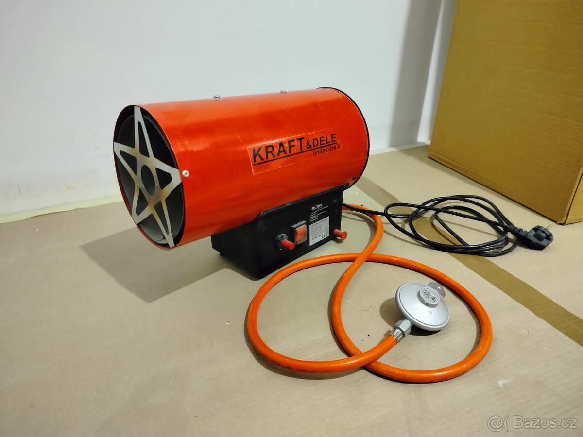 Plynové topení, plynový ohřívač 15kW + reduktor