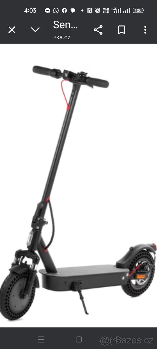 Elektrokoloběžka Sencor. 450 w