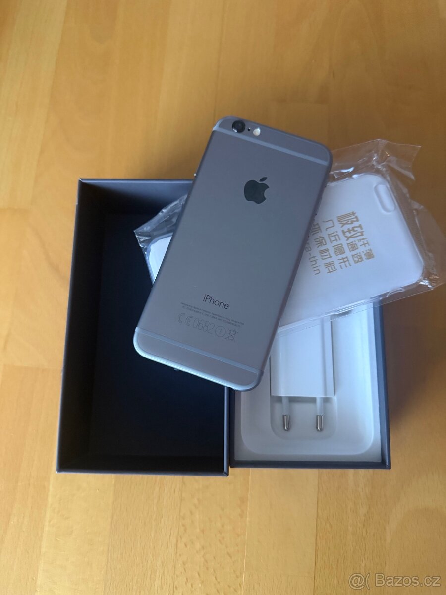 iPhone 6-64GB,Space gray + příslušenství. zdarma.