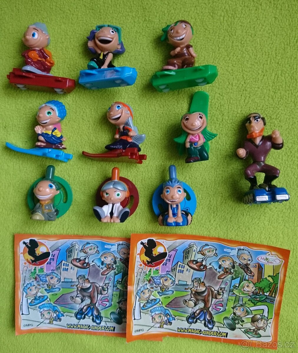 Kinder figurky - sada Skateboard Kids 1x BPZ