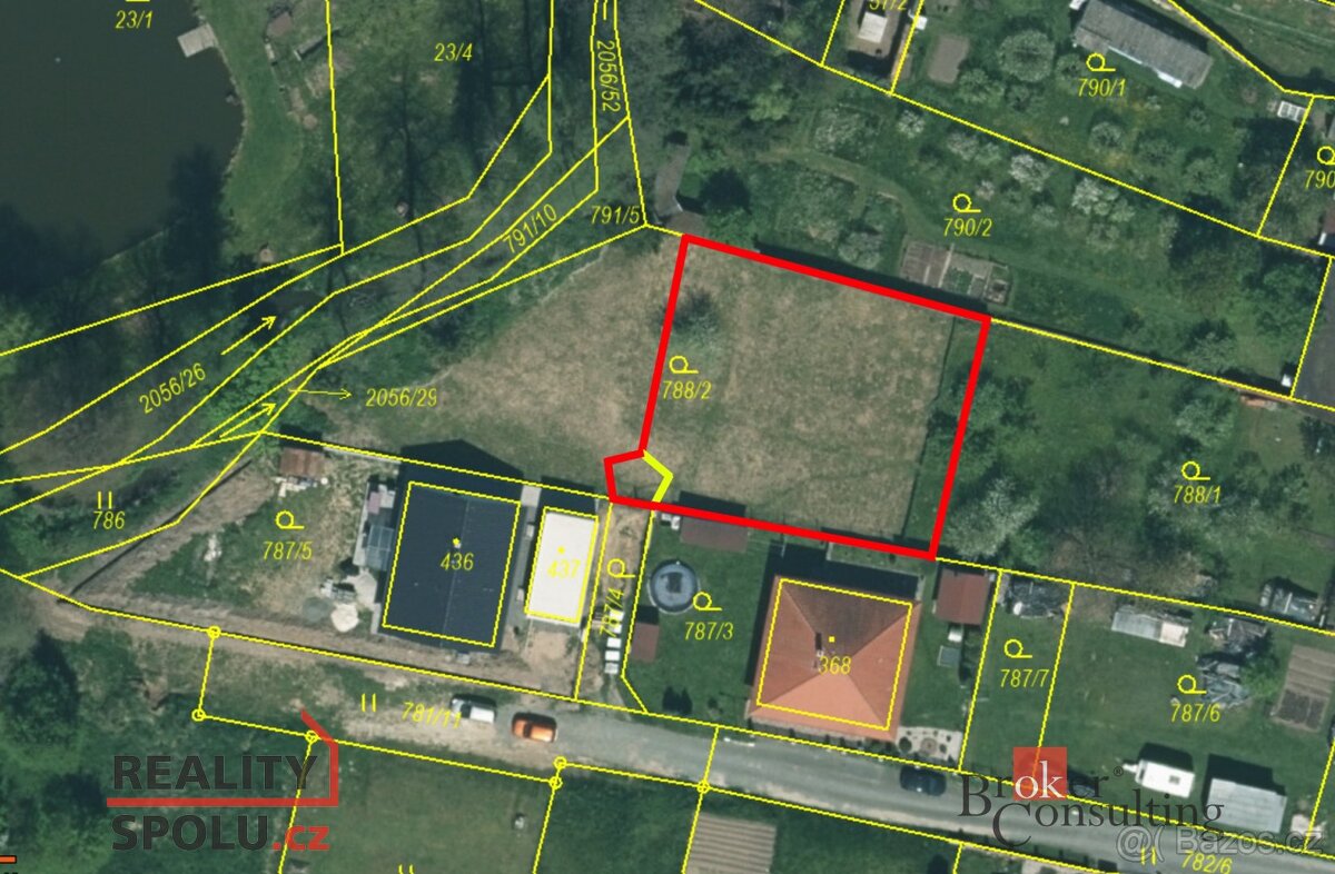 Prodej, pozemky/bydlení, 686 m2, 33441 Vstiš, Plzeň-jih [ID 