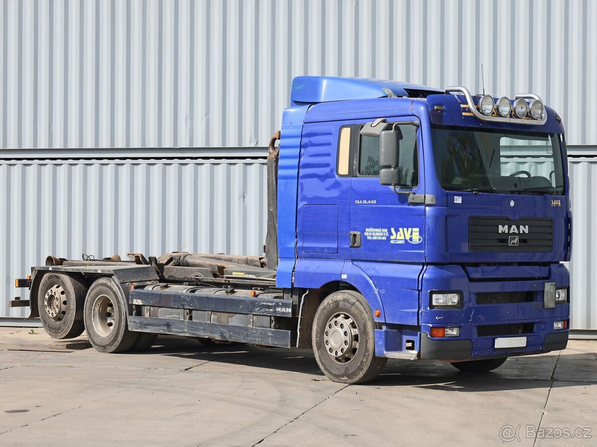 MAN TGA 26.410, 6x2, AUTOMAT, 26 TUN, NÁSTAVBA MEILLER, DVA