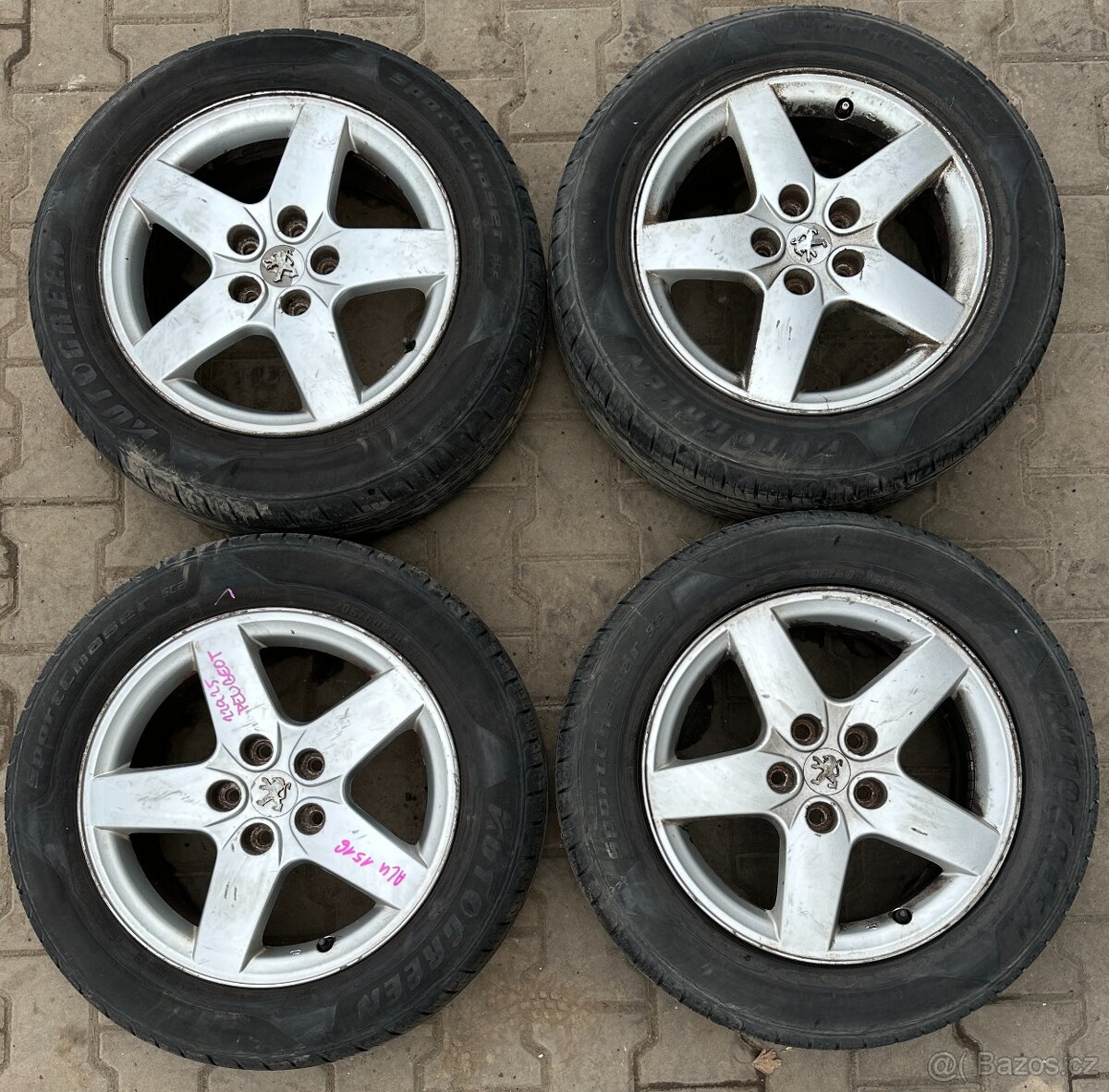Prodám ALU kola Peugeot č. 1516