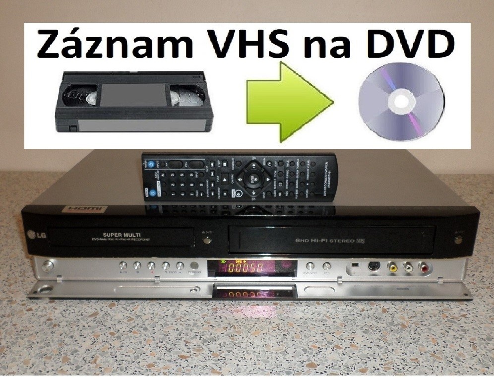 ⭐VHS-DVD rekordér LG RC198H - hdmi