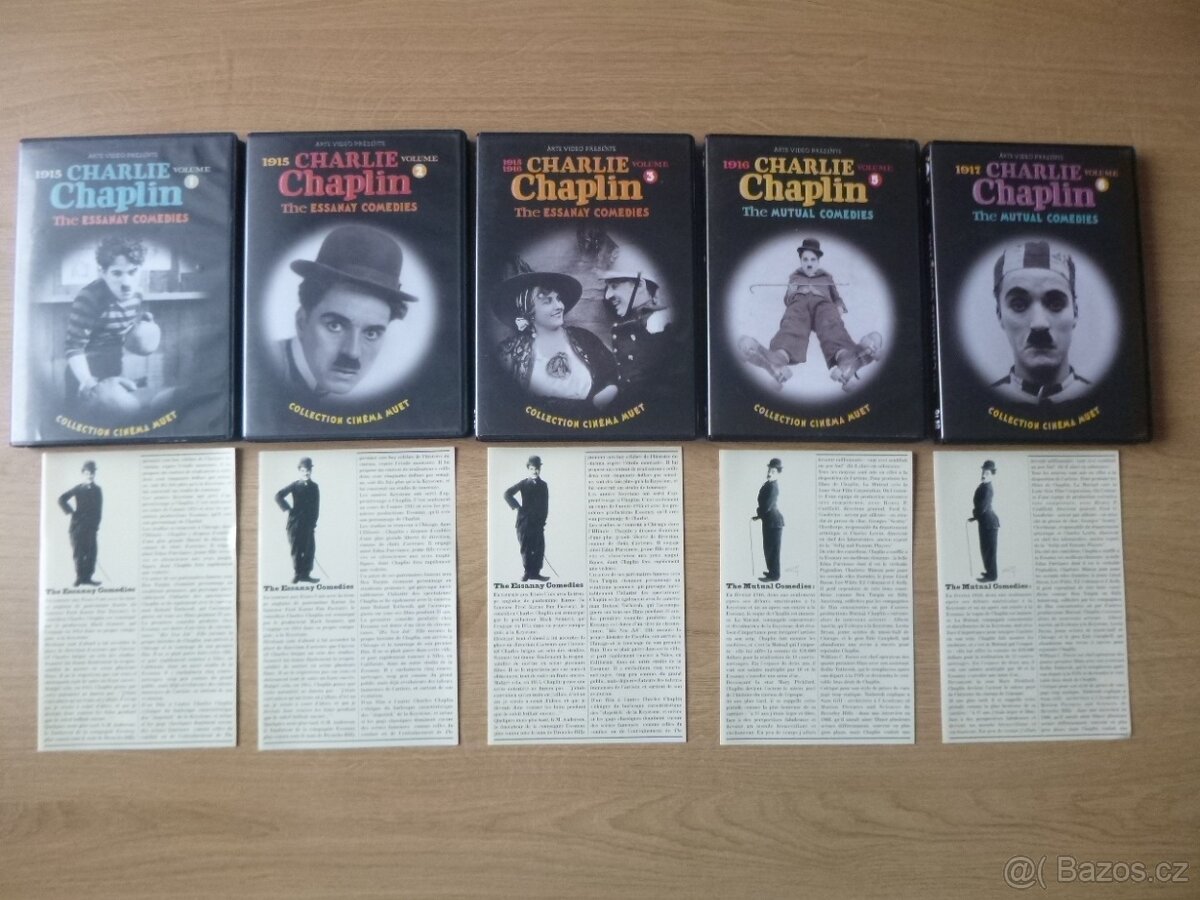 dvd CHARLIE CHAPLIN volume 1.-6. (1915-1917)+POPIS