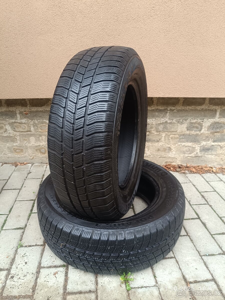 2x zimní pneu 195/65 r15 91T Barum 5,5 mm