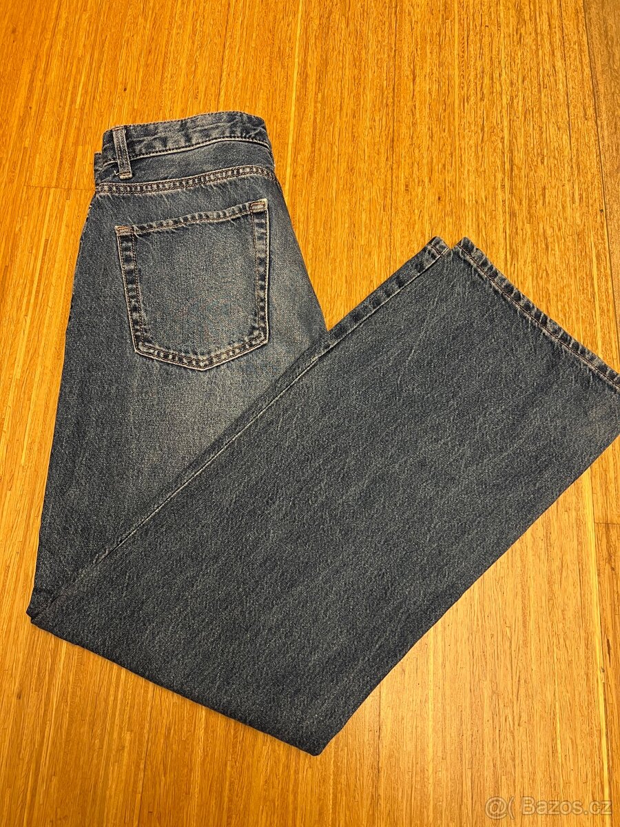 Bershka džíny mid-wais baggy vel. EUR 38
