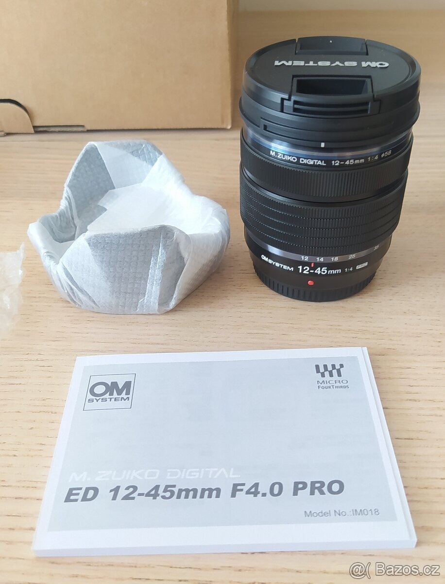 Olympus 12-45 mm F4.0 PRO – NOVÝ, v záruce