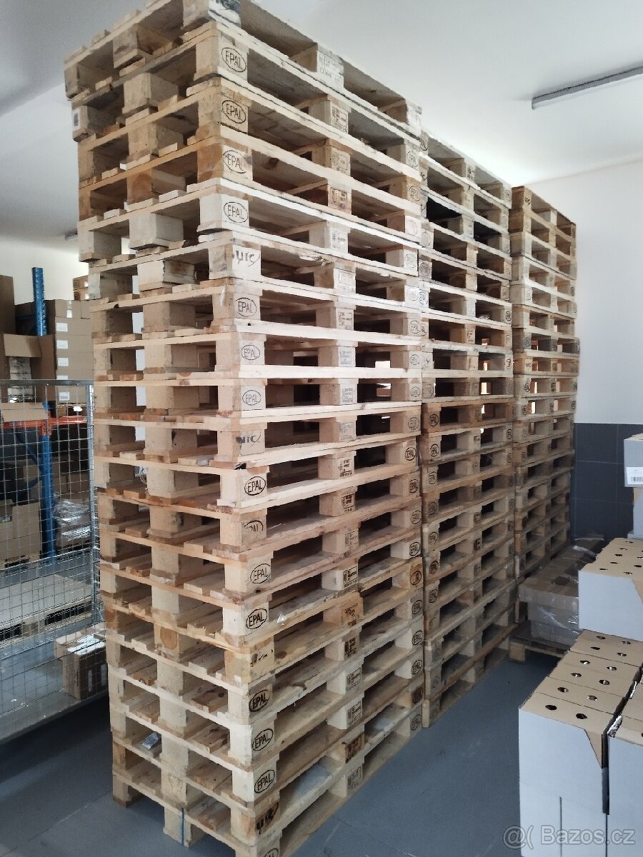 Prodám EUR palety třída A,B ... zánovní