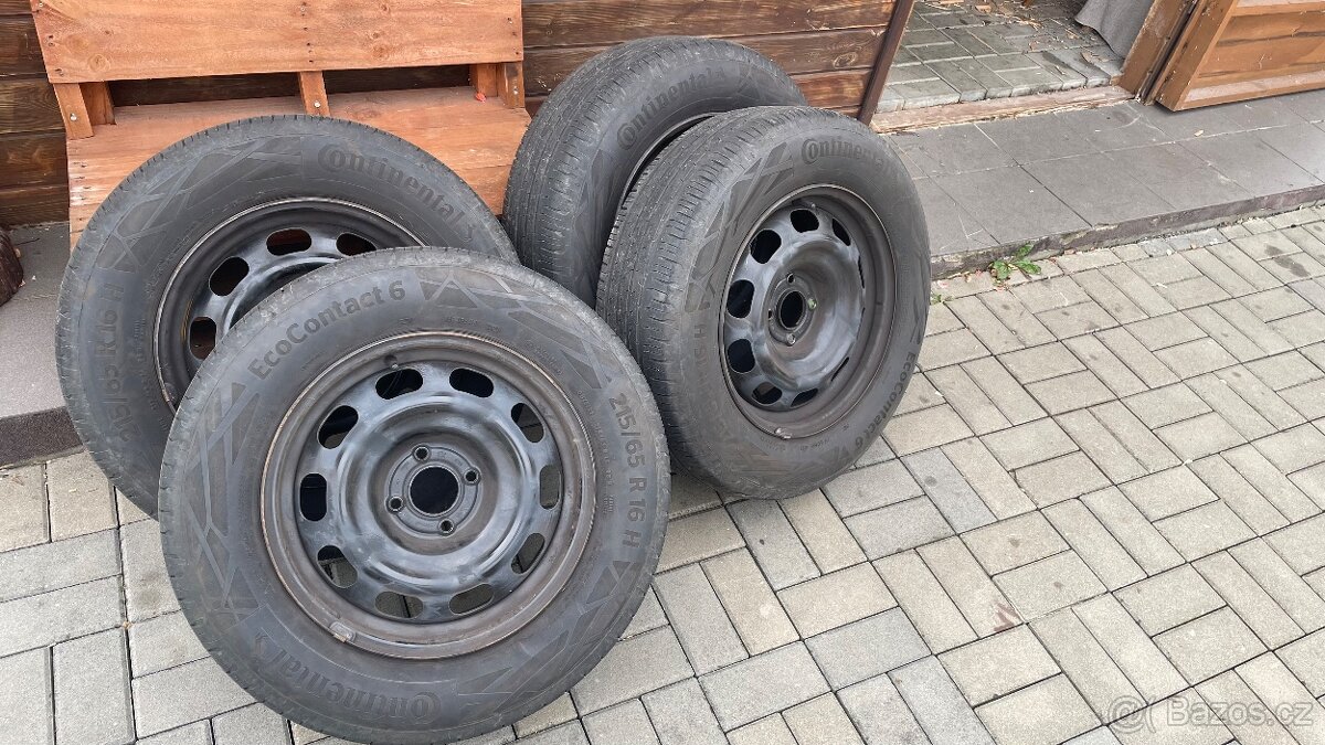 Plechové disky + letni pneu