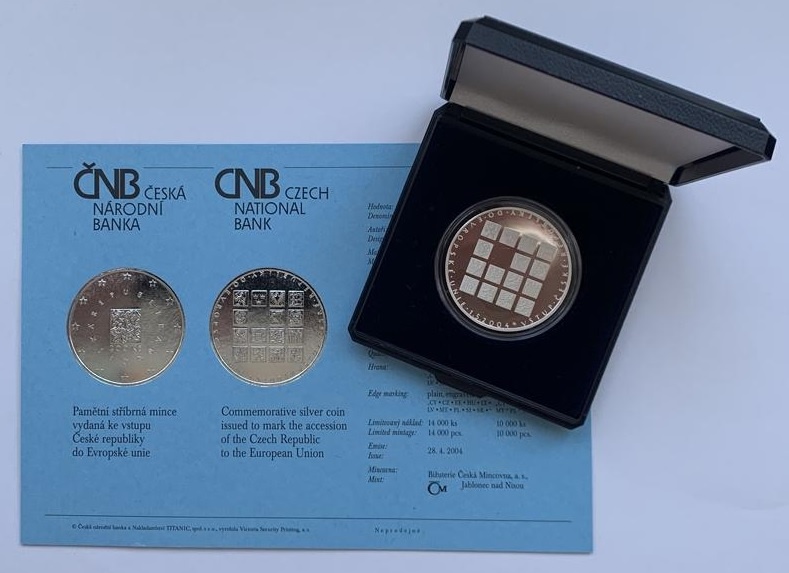 200 Kč 2004 Vstup ČR do Evropské unie, PROOF