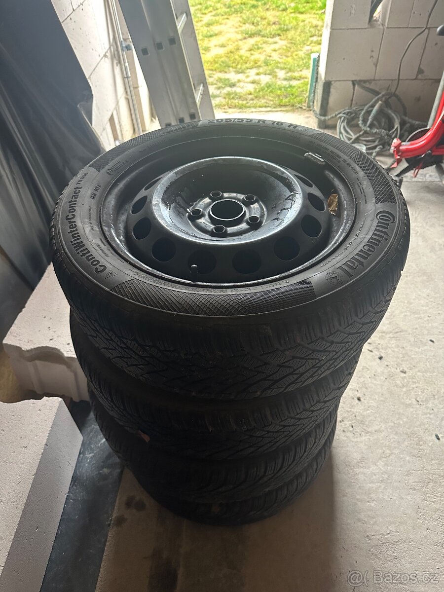 Plechové disky 16, 5x112 + poklice