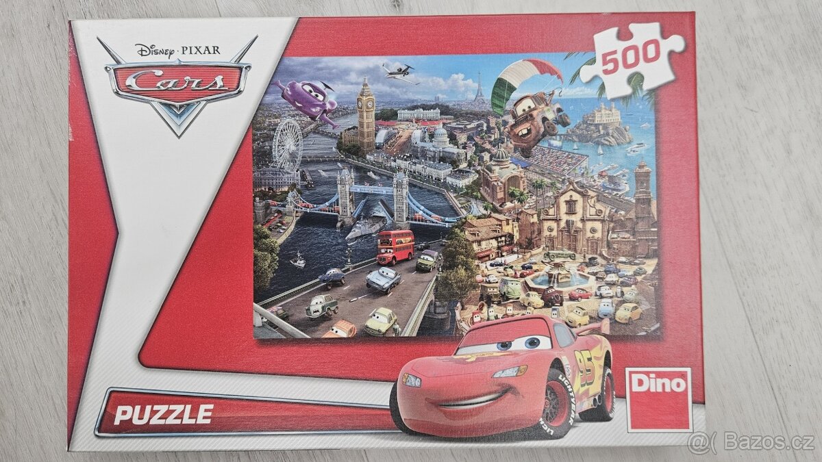 cars puzzle 500ks, blesk mcqueen