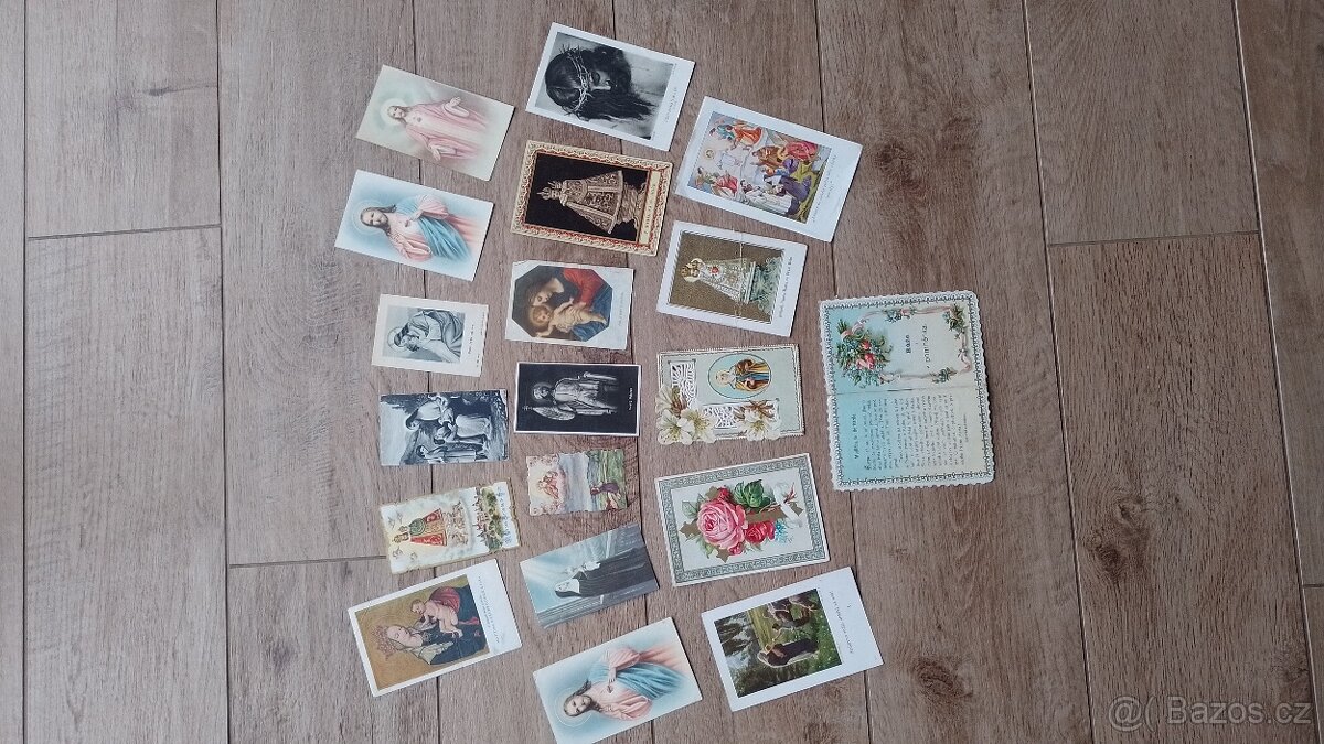 Prodám různé obrázky svatých .