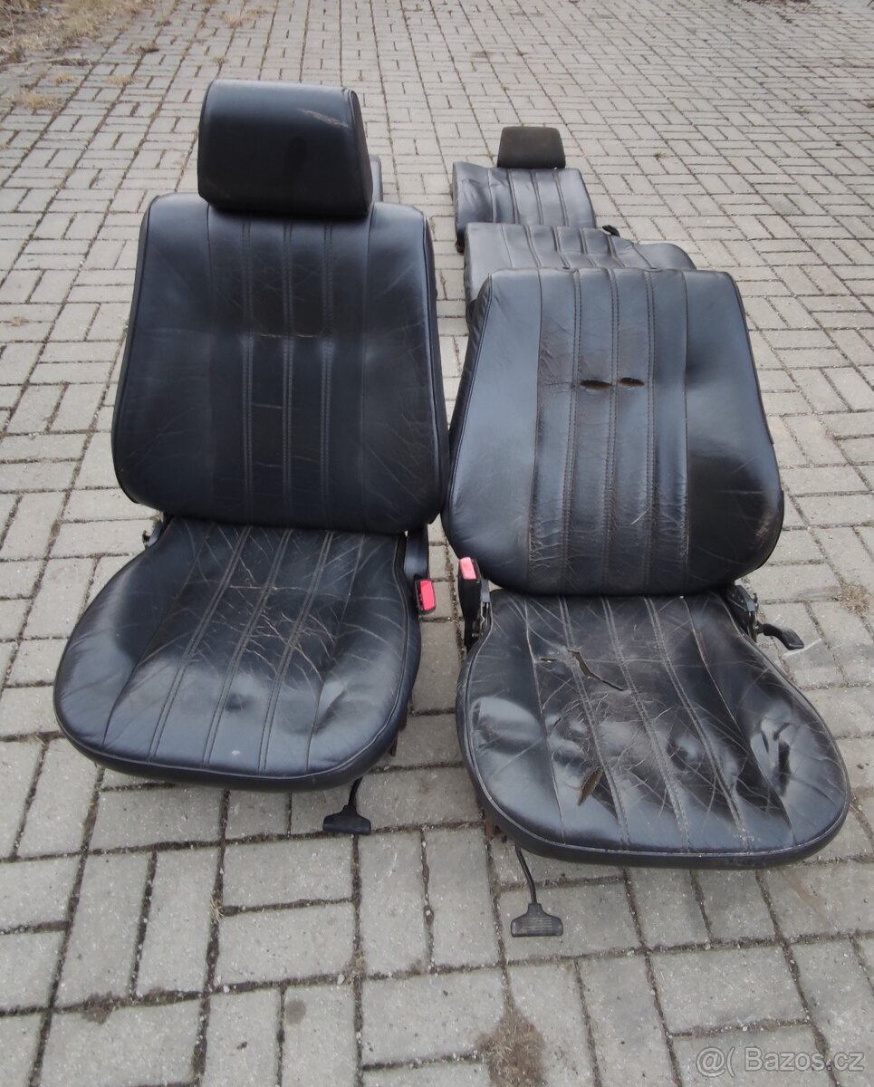 BMW e30 touring kožené sedačky sedadlá