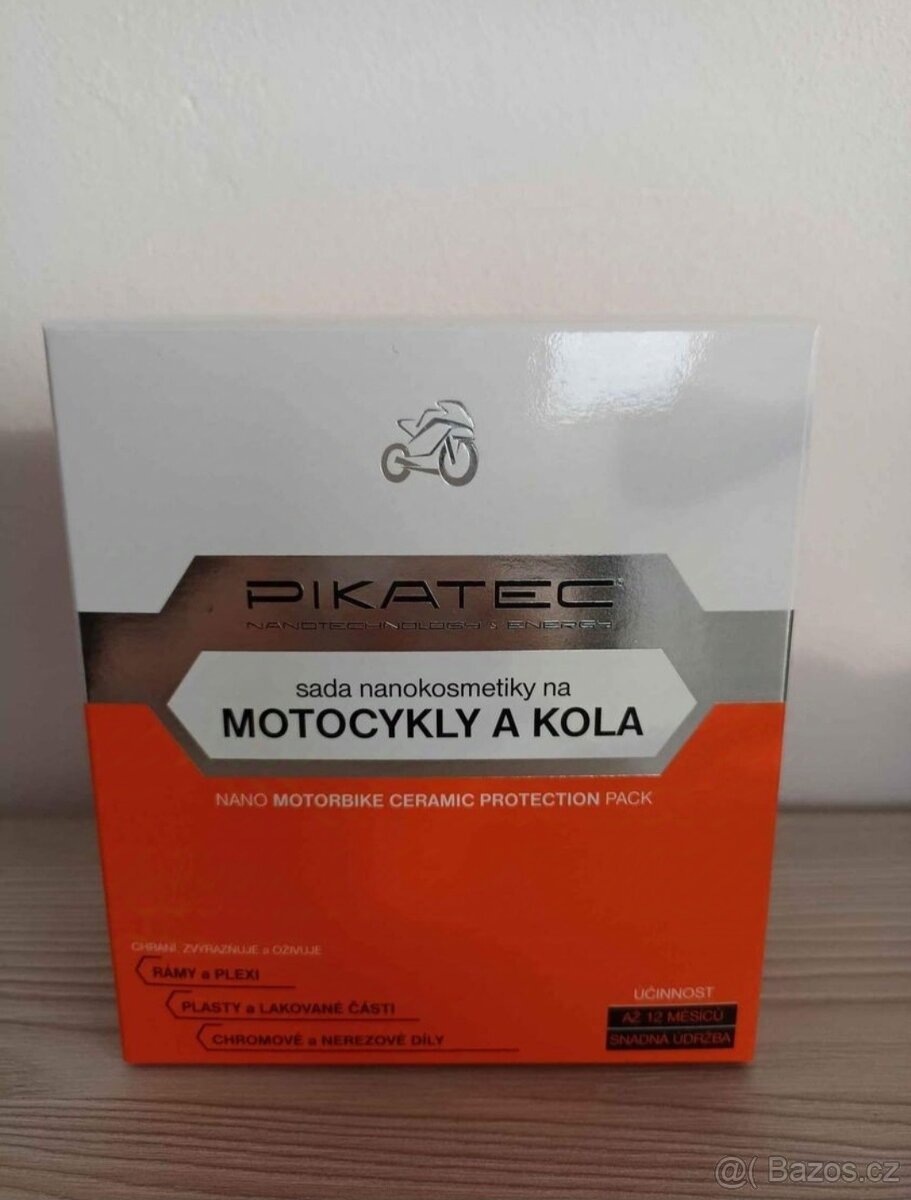 Sada nanokosmetiky na motocykly a kola Pikatec