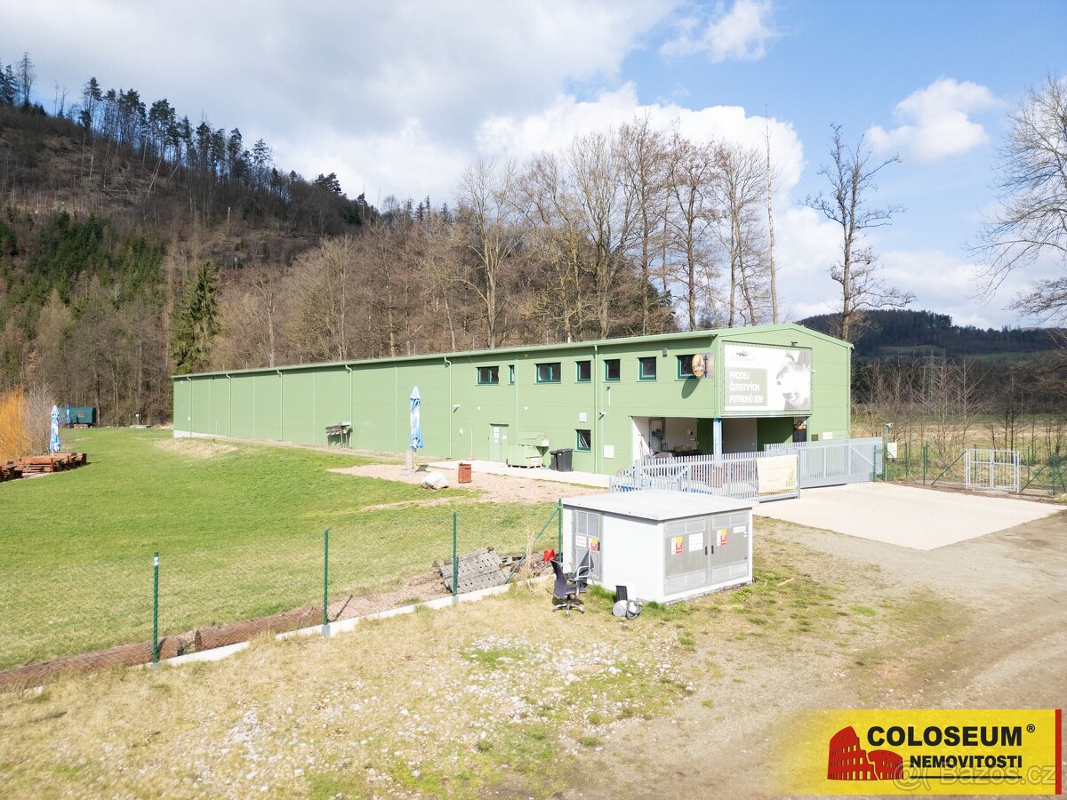 Nedvědice, pronájem výrobního areálu, 19 015 m2, hala, kance