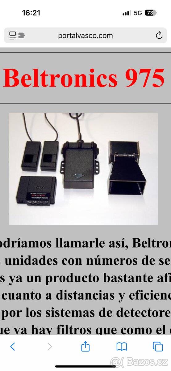 Beltrinics 975 antiradar
