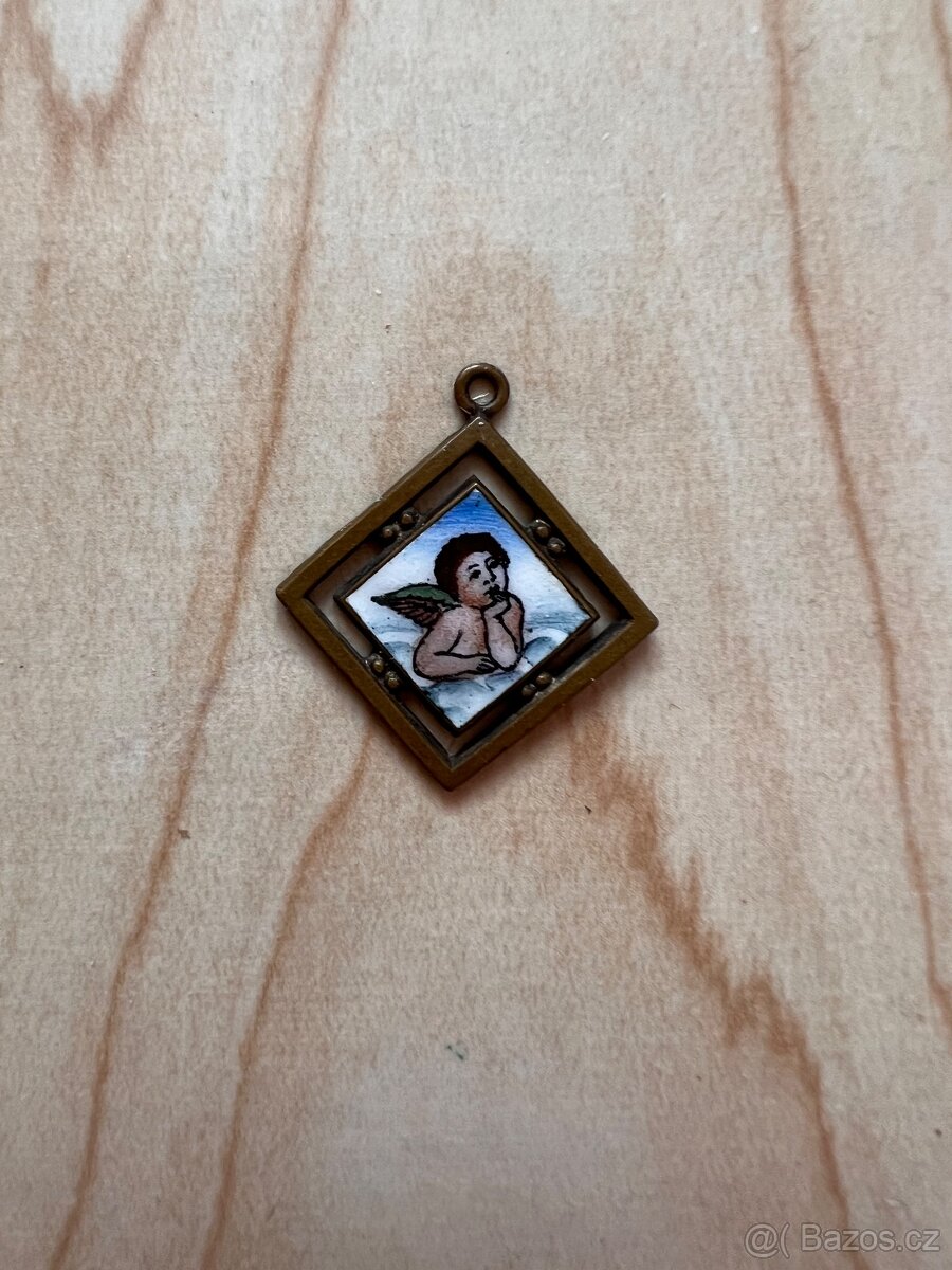 přívěsek anděl vintage
